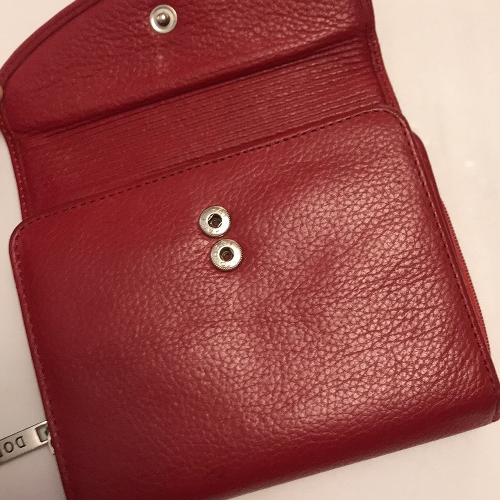 Dopp Wallet in Genuine Red Leather